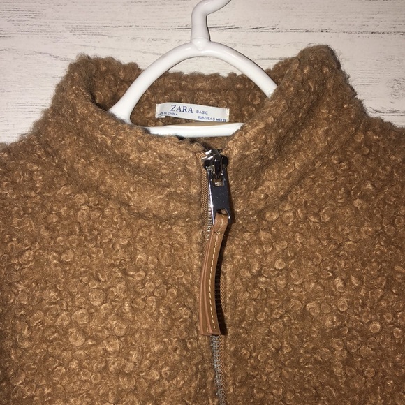 Zara Teddy Quarter Zip Sweater - Picture 3 of 3